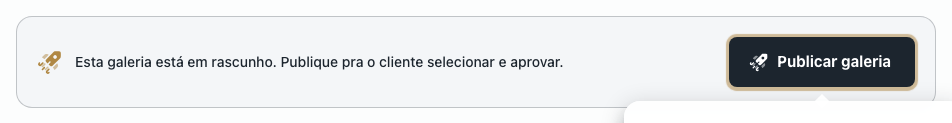 Galeria publicada com o link em destaque